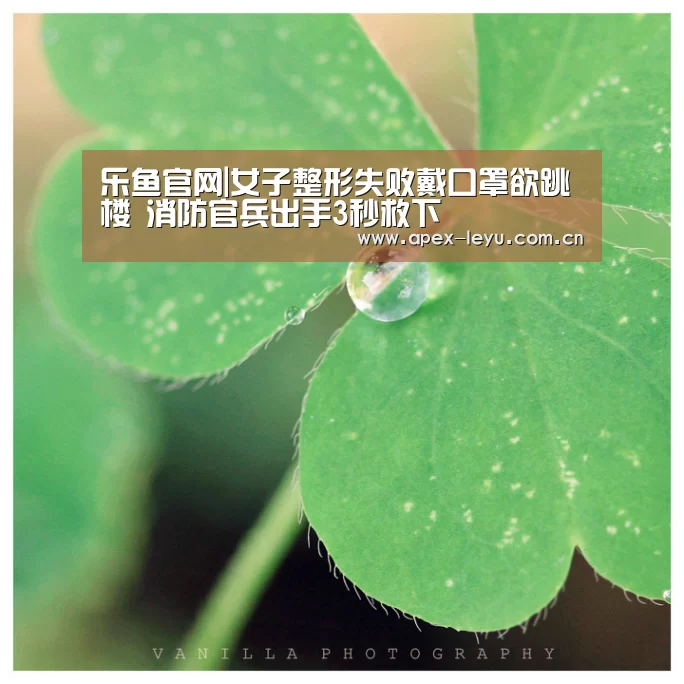 乐鱼官网|女子整形失败戴口罩欲跳楼 消防官兵出手3秒救下(图3) 乐鱼官网